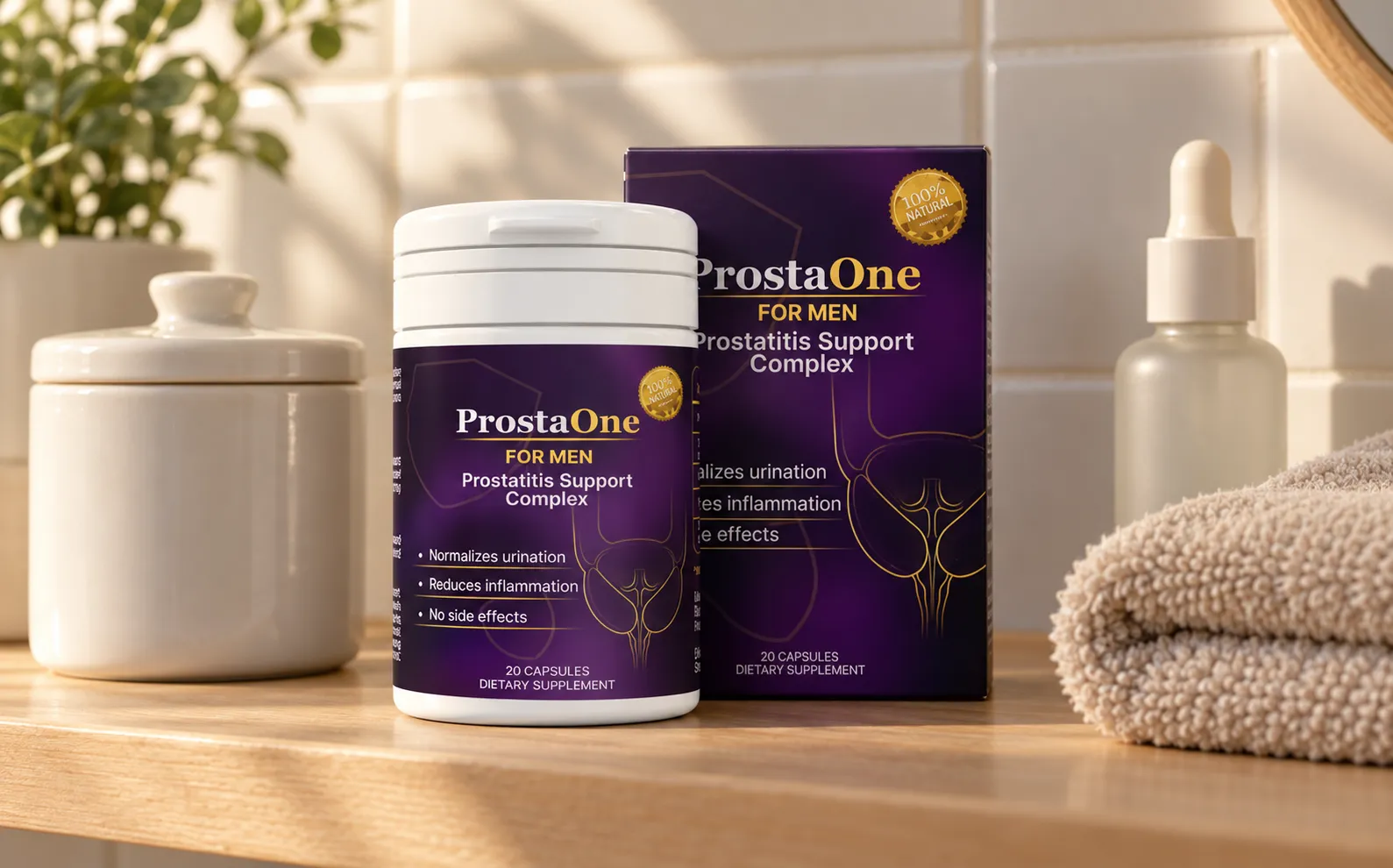 ProstaOne — Verpackung im Alltag