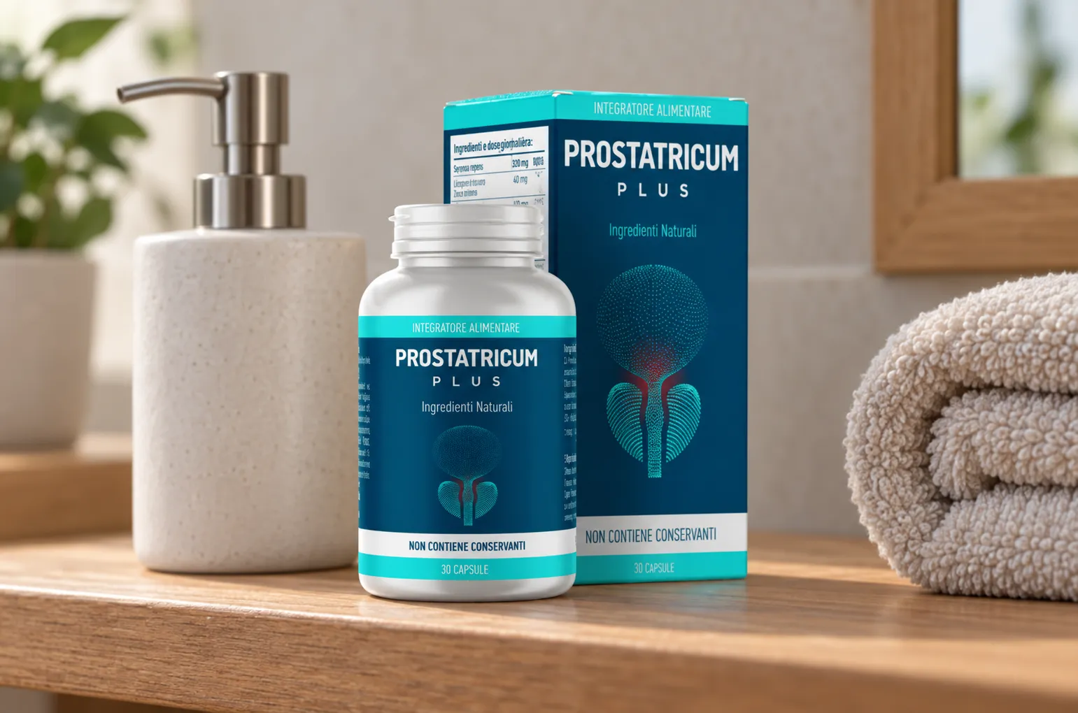 Prostatricum PLUS — Verpackung im Alltag