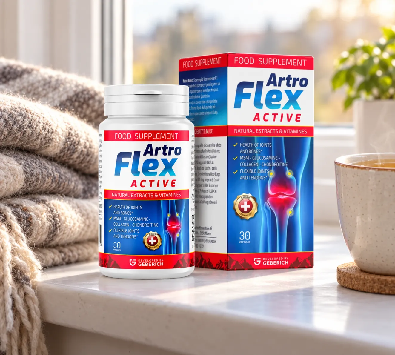 Artroflex Active — Verpackung im Alltag