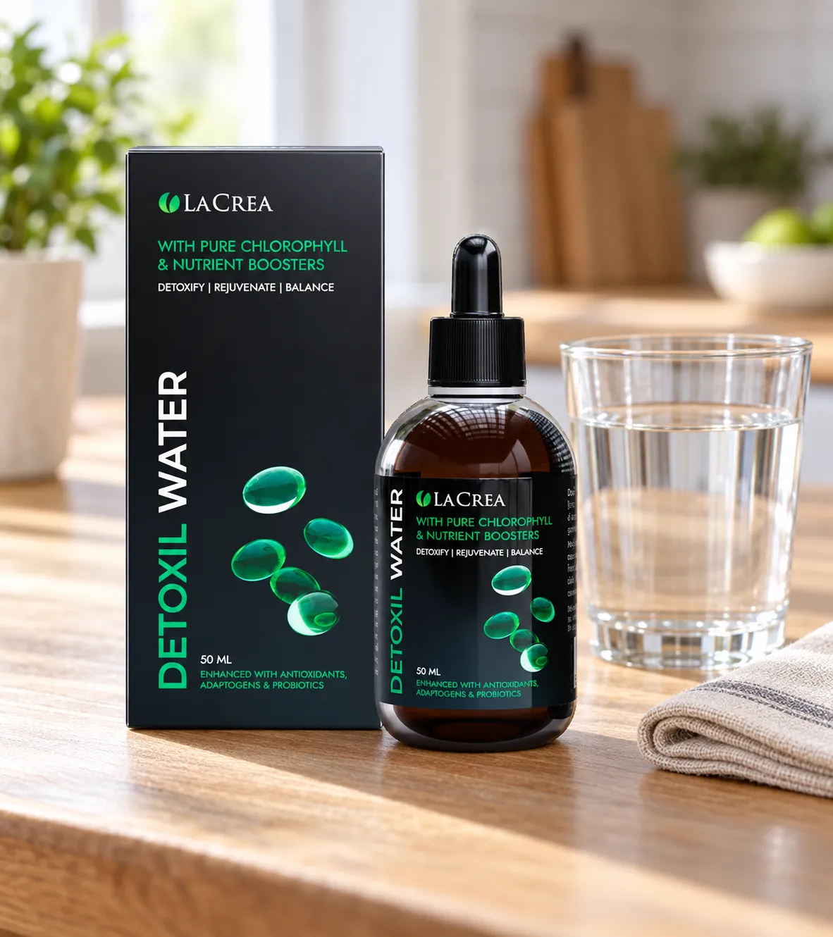 Detoxil Water Parasites — Verpackung im Alltag
