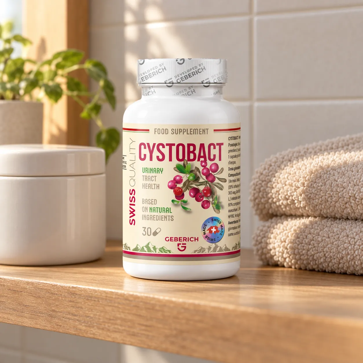 CYSTOBACT — Verpackung im Alltag