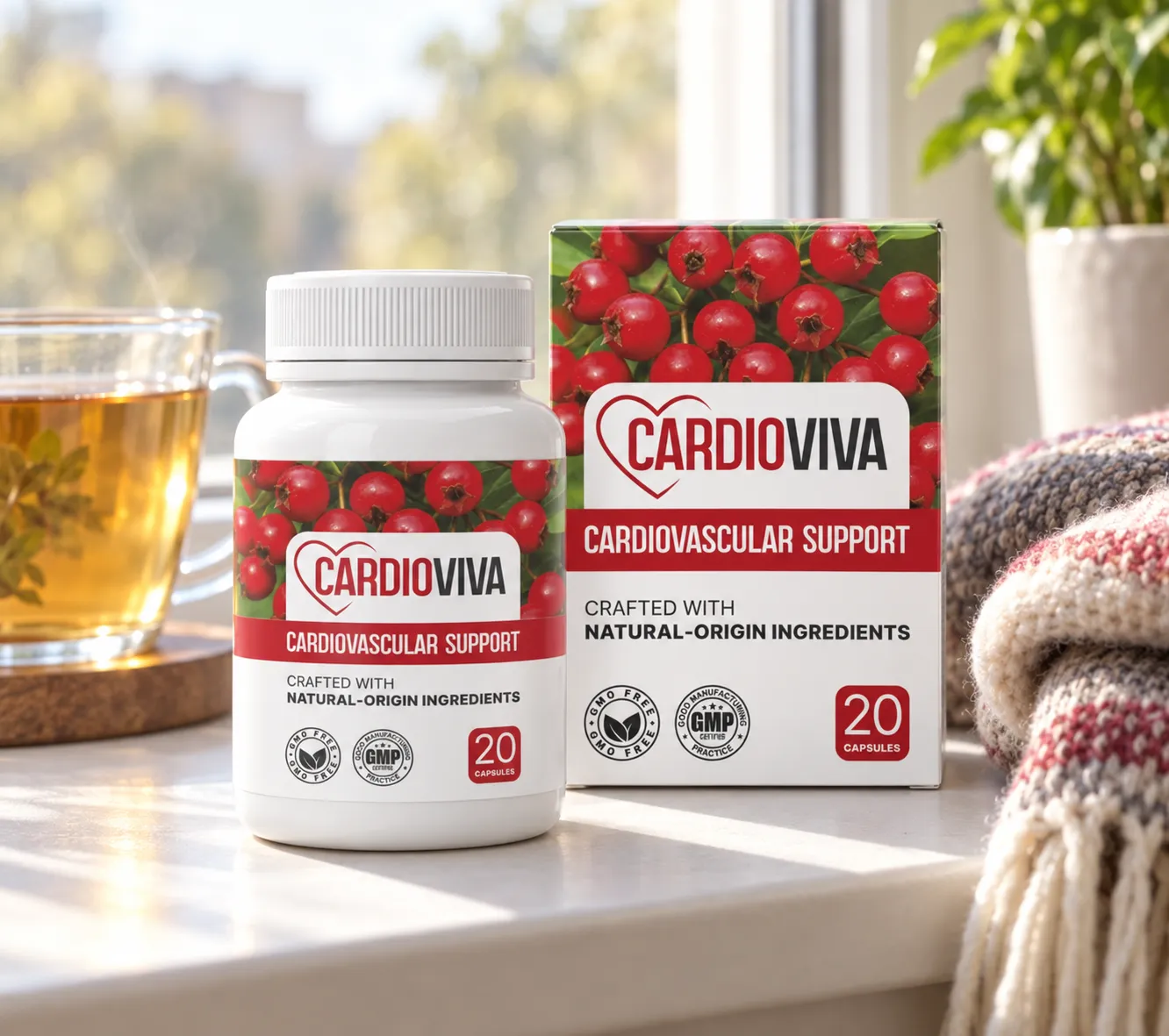 CardioViva — Verpackung im Alltag