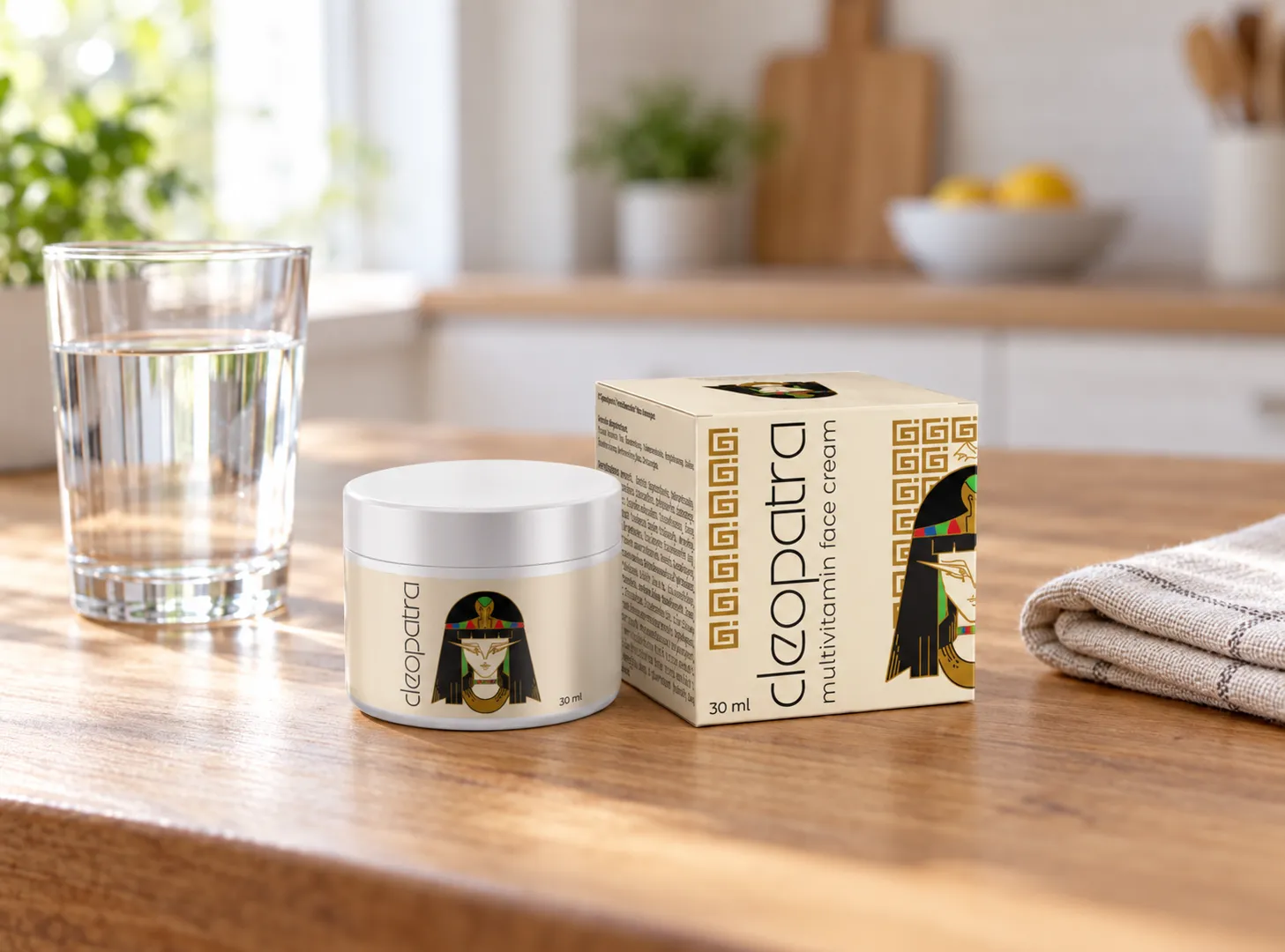 Cleopatra cream — Verpackung im Alltag