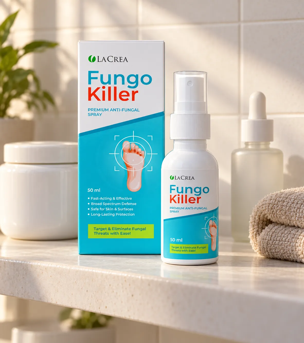 Fungokiller — Verpackung im Alltag