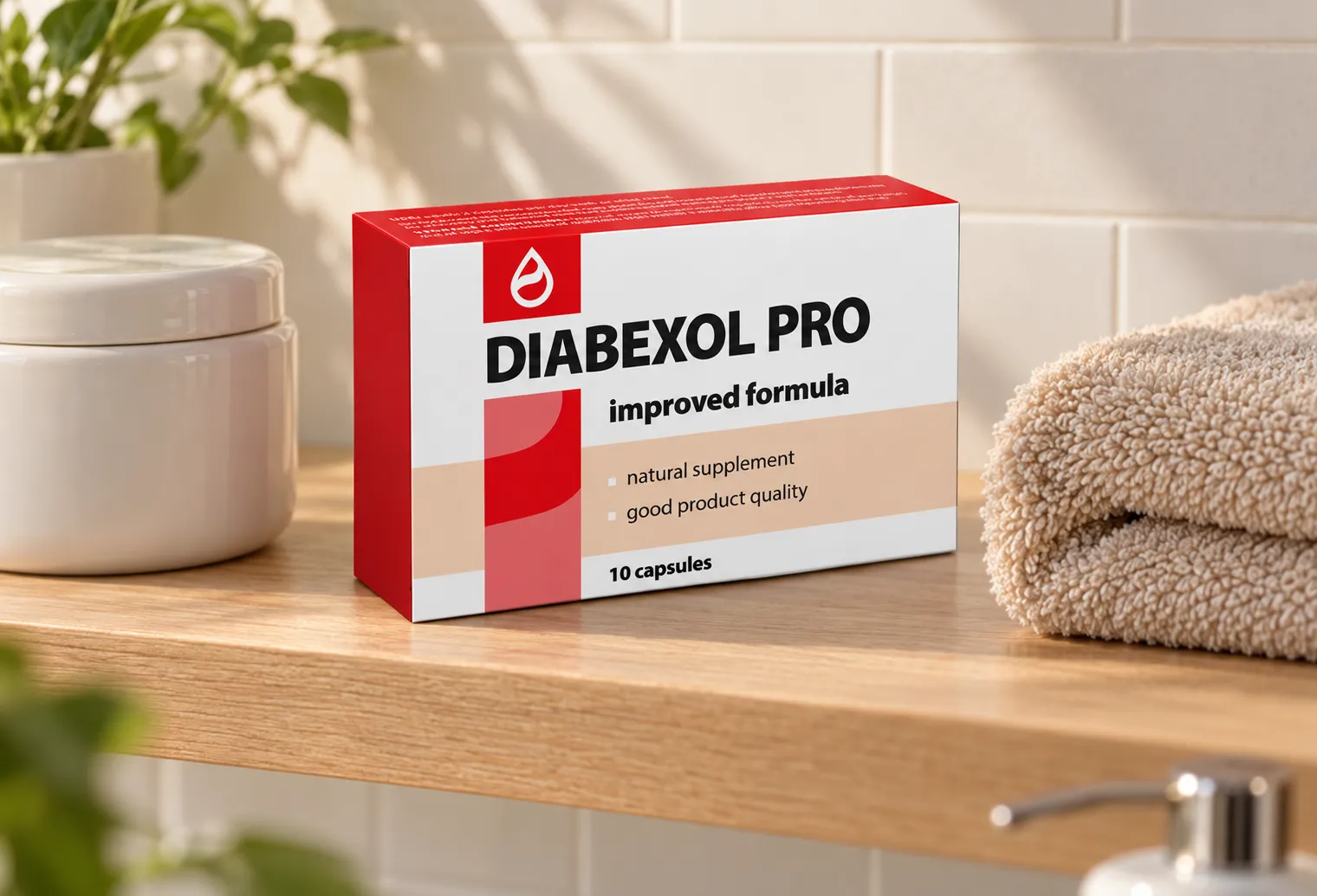 Diabexol Pro — Verpackung im Alltag