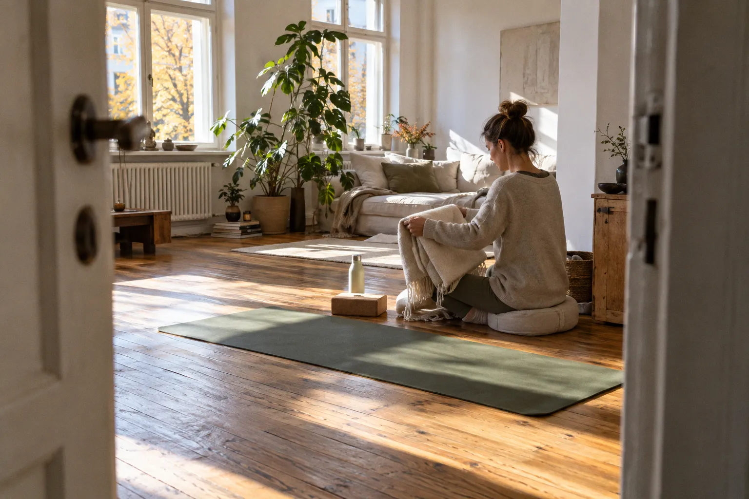 Warum Beständigkeit beim Hatha Yoga Stress effektiver abbaut als Intensität